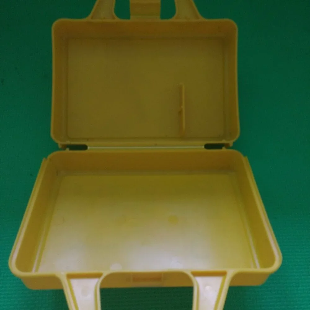Fisher Price Yellow Lunch Box #638 Vintage